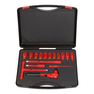 KS Tools 1/2" geïsoleerde dopsleutelset, 16 delig