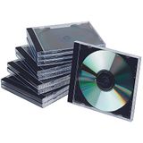 Pudelko Q-CONNECT CD/DVD hoesjes, standaard, transparant, 10 stuks