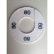 Klika Maatring 9cm wit/zwart 80