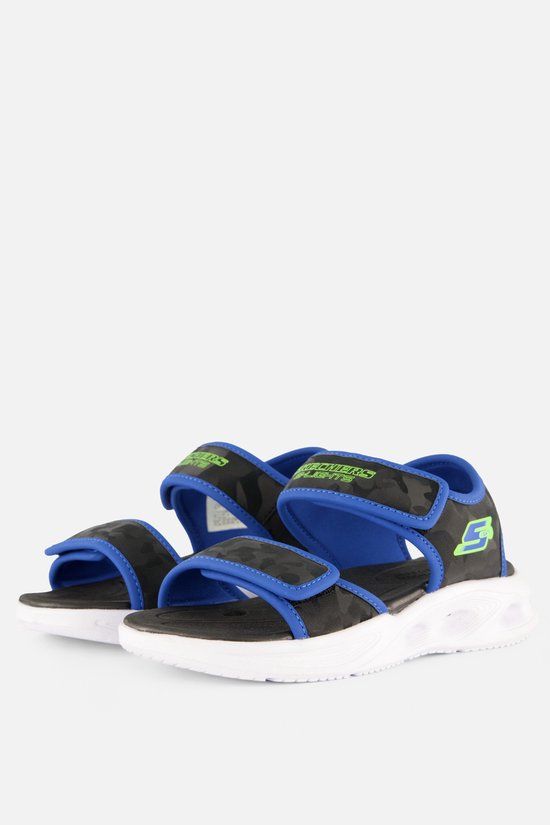 Skechers SOLA GLOW SANDAL - CAMO BRIGH Jongens Sandalen - Zwart