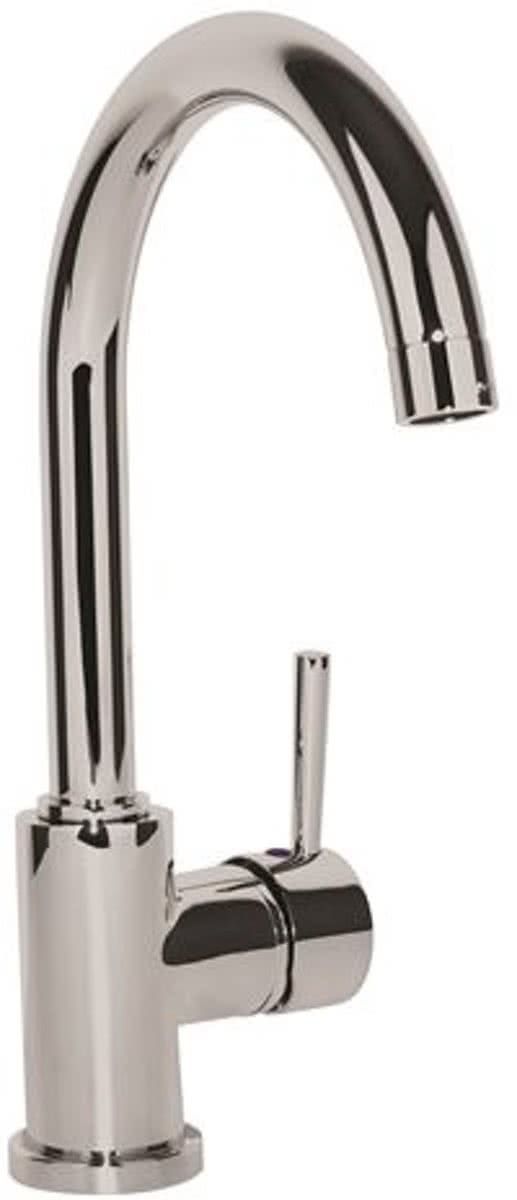 Schütte Unicorn Design Keukenkraan - Mengkraan - Hoge, Draaibare Uitloop - Zijdelingse Greep - Chroom