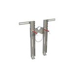 Fischer Sanitair-hangmat Premium, voor bidet, voorgemonteerde toiletbeugel met halsbanden en houders, 42898, 520 mm