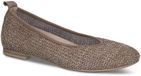 Caprice Dames Ballerina 9-22112-46 326 G-breedte Maat: 42 EU Bruin Leer/Textiel