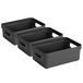 Sunware Opbergbox - 3x - kunststof - antraciet - 9 liter