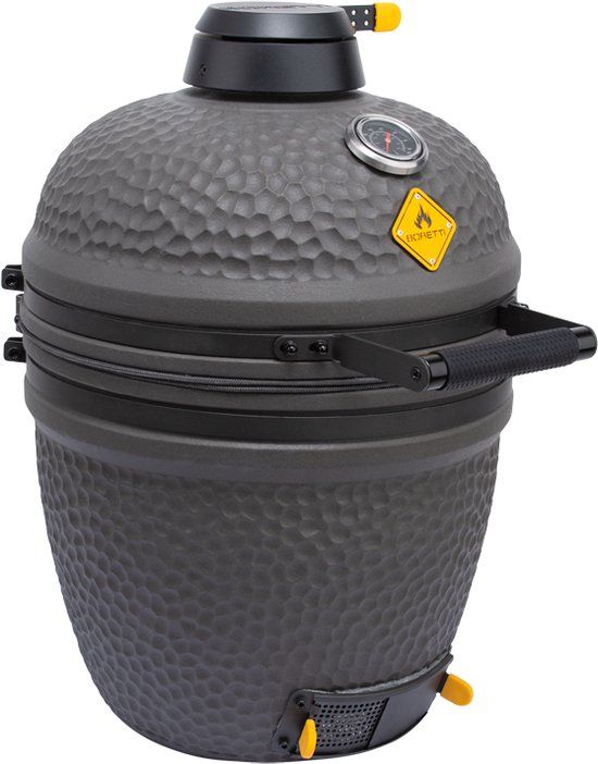 Boretti Ceramica Solo Medium Kamado Charcoal BBQ - 18 inch - Anthracite