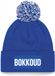 Bellatio Decorations Bokkoud Muts met Pompon - Unisex - One Size - Blauw