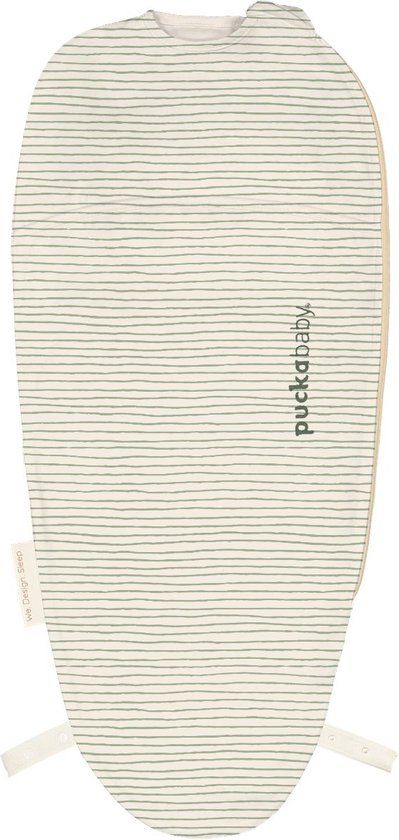 Puckababy Piep Inbakerslaapzak - Green Stripes - 0-3 maanden - TOG 0.5