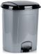 Orion Poubelle à pédale plastique gris 30 l
