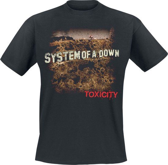 System Of A Down Toxicity Unisex T-shirt - Zwart - L