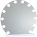 Flamingueo Miroir de maquillage avec éclairage - 12 LED - 3 modes - Intensité réglable - Commande tactile - Miroir de vanité - Blanc - 50x12x47cm