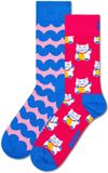 Happy Socks - 2-Pack Lucky Neko Socks Gift Set - Dames - Sokken