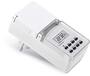 conecto Timer digitaal voor het stopcontact, binnen en buiten, 10 schakelprogramma's, 1,5 inch LCD-display, incl. reservebatterij, IP44, 3600 Watt, wit