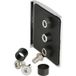 Siso Cache frontal OBSESSION pour paroi en verre Chromé poli