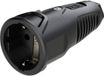 PC Electric 2520-ss Koppeling met randaarde Massief rubber 250 V Zwart IP20