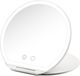 Girmi BE03 Ronde make-upspiegel, inklapbaar, ultradun, draagbaar, met ledlicht, 3 kleuren, touch-knop, lithiumbatterij, USB-oplader