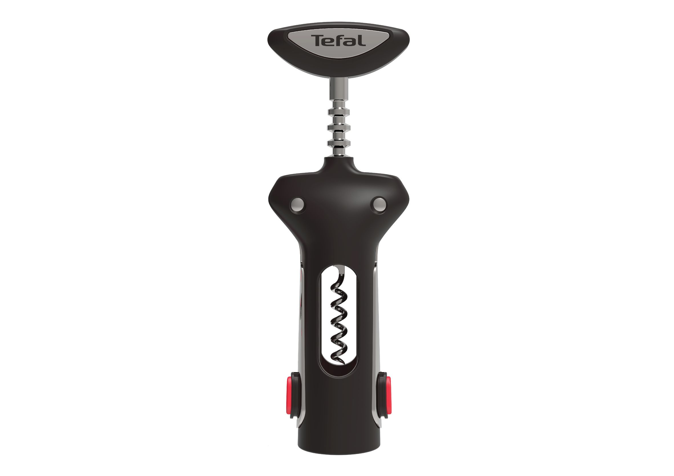 Tefal 2-in-1 Kurkentrekker / Wijnopener met foliesnijder - Zwart