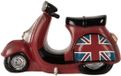 Clayre & Eef Lampe de nuit enfant Scooter LED 27x10x16 cm Rouge Plastique