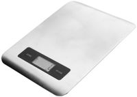 IBILI 790800 Digitale keukenweegschaal, extra dun, 21,5 x 17 cm, roestvrij staal, zilver/zwart, 21,5 x 17 x 4 cm