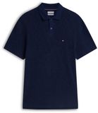 Tommy Hilfiger Heren Polo Katoen/Lyocell/Elastaan S Blauw