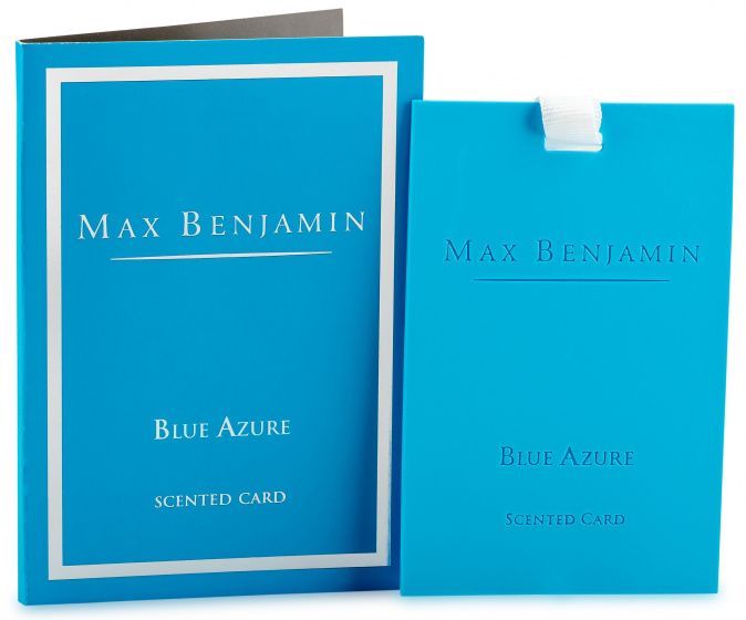 Max Benjamin Blue Azure Geurkaart - Blauw - 10 x 6,5 cm