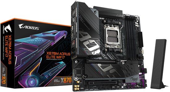 GIGABYTE X870M AORUS ELITE WIFI7 AMD X870 Socket AM5 micro ATX