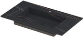 Wastafel INK Post Wastafel Keramische Slab Envelop Bak met 1 Kraangat - 800x450x10 mm - Lauren Black Mat