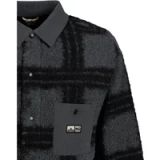 Protest PRTDepart Heren Overshirt - Outdoorjas - Drukknopen - Polyester - Geruit - BasaltGrey - Maat S