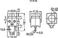 TRU COMPONENTS DS660S-S BK Bouton-poussoir 100 V 1 A 1x marche/(arrêt) Momentané (l x l) 10 mm x 10 mm 1 pièce(s)