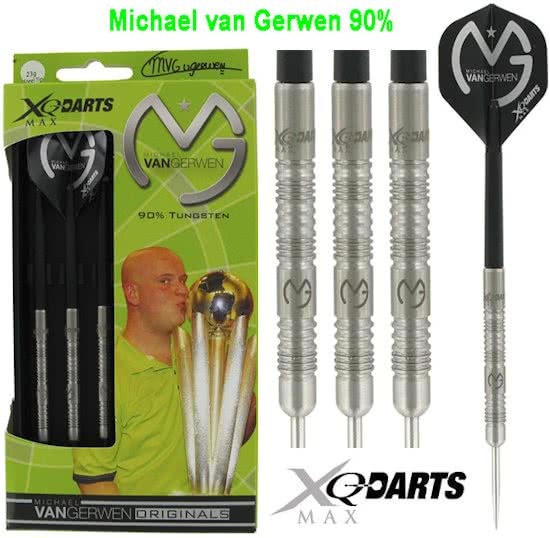 XQMAX Michael van Gerwen 23 GR - 90% Tungsten Darts MVG 23Gr Tungsten Steel Tip Darts