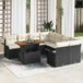 Maison Exclusive - Ensemble de jardin 9 pièces, polyrotin noir