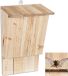 Relaxdays Vleermuiskast Hout Lichtbruin 34 x 22,5 x 13 cm
