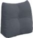 vidaXL Rugkussen Donkergrijs Fluweel 45 x 24 x 50 cm