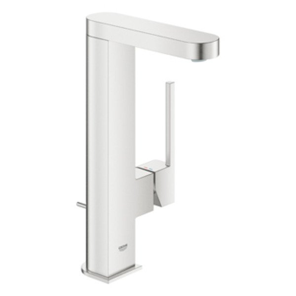 GROHE Plus 1-gats wastafelkraan l-size met waste met draaibare uitloop supersteel 23851DC3