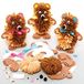 Baker Ross FE362 Teddy Beer Pom Pom Knutsel Set - Pak van 3, Knutselen voor Kinderen Maak Je Eigen Pluizige Pom Vriend.