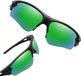 J&W Sonnenbrille für Herren - Sportliches Design - Grüne Spiegelgläser