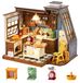 Bakkerij Miniatuur huis bouwset - 359 onderdelen - LED-verlichting - 1:18 - Bakkerijmodelkit voor Adultes