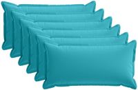 vidaXL Coussin BOIS Turquoise Polyester 40 x 80 cm (6 pièces)