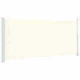 vidaXL Tuinscherm uittrekbaar 220x500 cm Crème