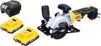DeWalt DCS 571 D2 accucirkelzaag 18 V 115 mm borstelloos + 2x accu 2.0 Ah + lader