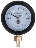 KS Tools 150.1847 Manometer 1,0 - 5,0 bar incl. Aansluitnippel en beschermkap
