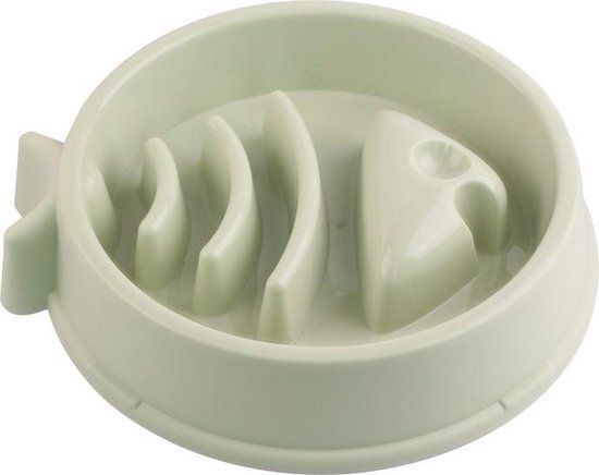 Pets Fortune Antischrokbak Hond - Groen - 16.5CM - Slowfeeder Voerbak