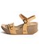 Bayton Sandaal 'AVON' geel / honing
