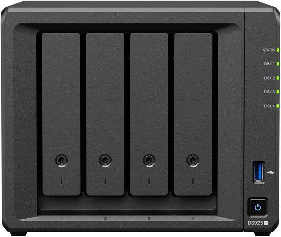 Synology DS925+ 4Bay 32TB NAS met 4x 8TB Synology Plus HDD