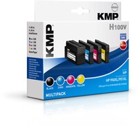 KMP H100V - Multipack - Zwart, Cyaan, Geel, Magenta - Compatibel met HP 950XL/951XL