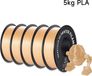 3D-printerfilament - PLA 1,75 mm - Spoel van 5 kg - Maattolerantie ±0,03 mm - Geschikt voor de meeste FDM-printers - Kleur: zandgoud