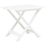 VidaXL Tuintafel inklapbaar 79x72x70 cm kunststof wit