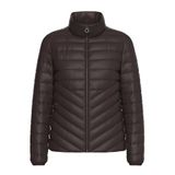 s.Oliver quilted gewatteerde jas - donkerbruin