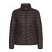 s.Oliver quilted gewatteerde jas - donkerbruin