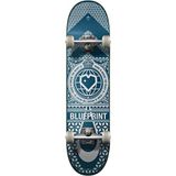 Blueprint Home Heart Compleet Skateboard (8 inch - Navy/Wit)