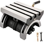 Corvance Kantelbare Freestafel – Freesmachine Tafel – Verstelbare Freestafel – Freestafel Gietijzer – Kanteltafel – 25x18 cm Werkblad – 0-40° Verstelbare Hoek – 3 T-Slots